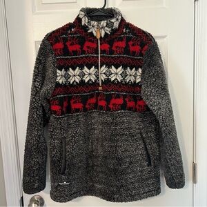 Simply Southern Deer Quarter Zip Sherpa,‎ women’s S